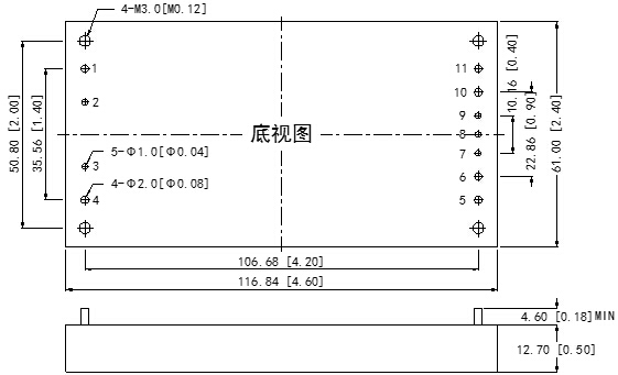 DC-DC铁路电源模块WDFT300-400系列(300-400W)